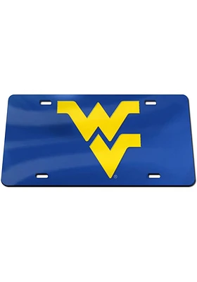 West Virginia Mountaineers Navy Blue Logo on Team Color Car Accessory License Plate