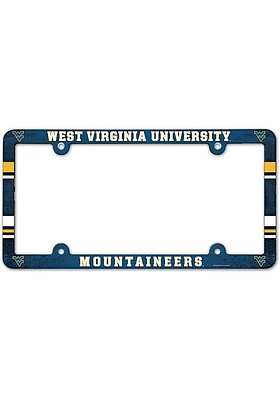 West Virginia Mountaineers Plastic License Plate Frame - Navy Blue