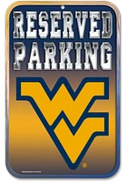 West Virginia Mountaineers Reserved Parking Sign