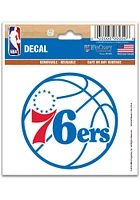 Philadelphia 76ers Multi-Use 3x4 Auto Decal - Red