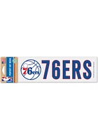 Philadelphia 76ers 3x10 Decal Auto Decal - Red