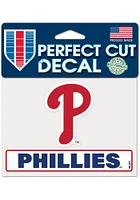 Philadelphia Phillies 4x5 Colored Auto Decal - Red