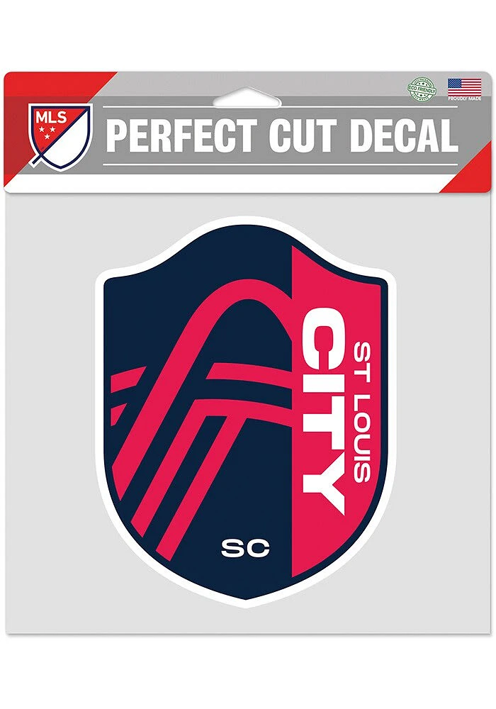 St Louis City SC 8x8 Colored Auto Decal - Navy Blue