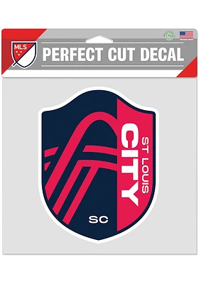 St Louis City SC 8x8 Colored Auto Decal - Navy Blue