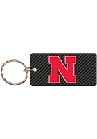 Nebraska Cornhuskers Carbon Keychain - Red