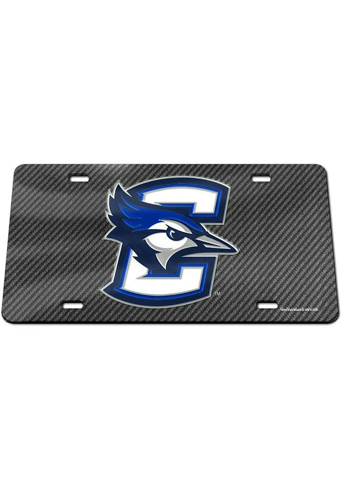 Creighton Bluejays Grey carbon Car Accessory License Plate