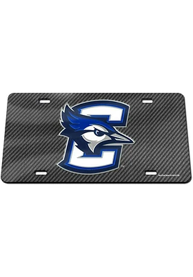 Creighton Bluejays Grey carbon Car Accessory License Plate