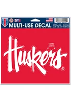 Nebraska Cornhuskers 5x6 multi use Auto Decal - Red