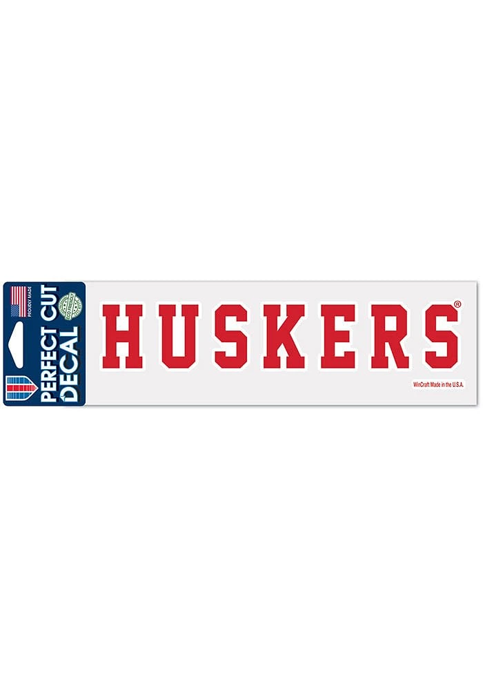 Nebraska Cornhuskers 3x10 Auto Decal - Red