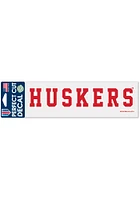 Nebraska Cornhuskers 3x10 Auto Decal - Red