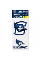 Creighton Bluejays 4x4 2pk Auto Decal - Blue