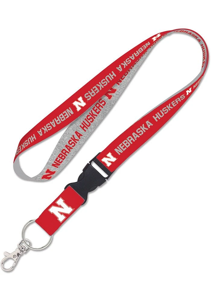 Nebraska Cornhuskers heathered Lanyard
