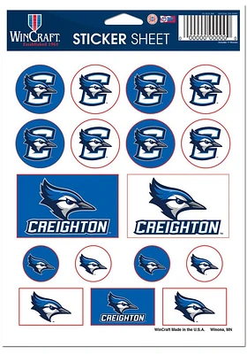 Creighton Bluejays 5x7 Stickers - Blue