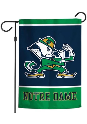 Notre Dame Fighting Irish Leprechaun 12 x 18 Inch Garden Flag - Green