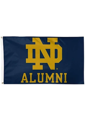 Notre Dame Fighting Irish Alumni 3x5 Ft Silk Screen Grommet Flag - Navy Blue