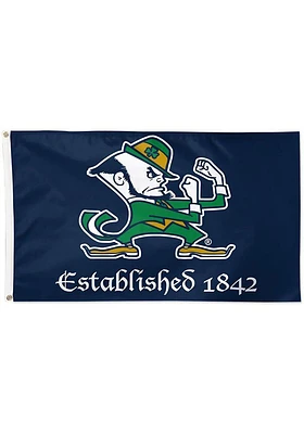 Notre Dame Fighting Irish Established 3x5 Ft Navy Blue Silk Screen Grommet Flag