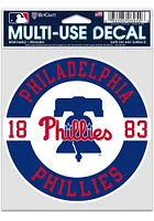 Philadelphia Phillies 3.75x5 Fan Auto Decal - Red