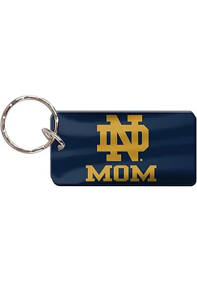 Notre Dame Fighting Irish Mom Keychain - Navy Blue