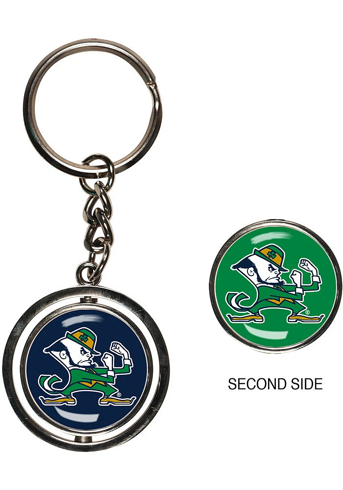 Notre Dame Fighting Irish Spinner Keychain - Navy Blue