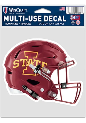 Iowa State Cyclones 3.75x5 Fan Auto Decal - Cardinal