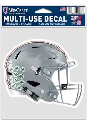Ohio State Buckeyes 3.75x5 Fan Helmet Auto Decal - Red