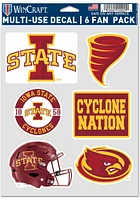 Iowa State Cyclones 6pk Fan Auto Decal - Cardinal