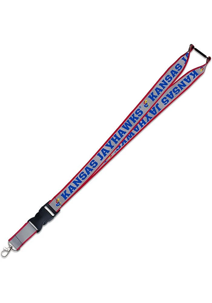 Kansas Jayhawks Reflective Lanyard - Red