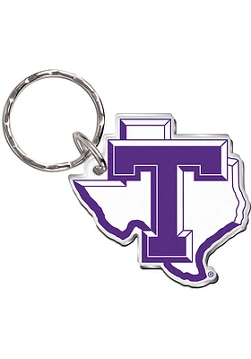Tarleton State Texans Arylic Keychain - Purple