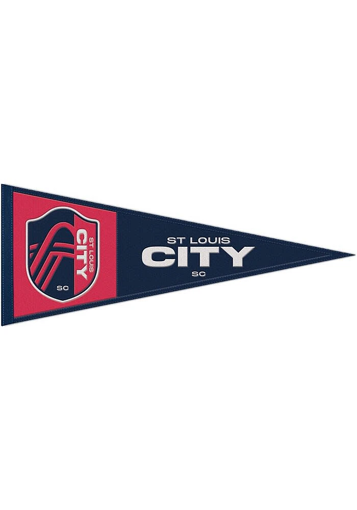 St Louis City SC 13x32 Primary Pennant - Red