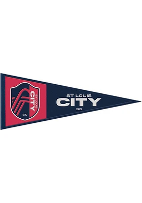 St Louis City SC 13x32 Primary Pennant - Red
