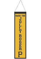 Pittsburgh Pirates 8x32 Slogan Banner - Black