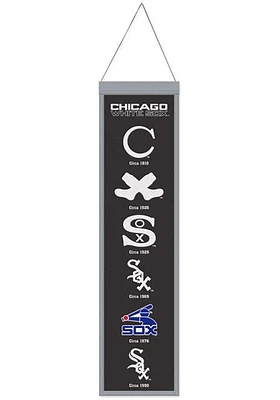 Chicago White Sox 8x32 Evolution Banner - Black