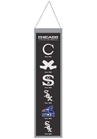 Chicago White Sox 8x32 Evolution Banner - Black