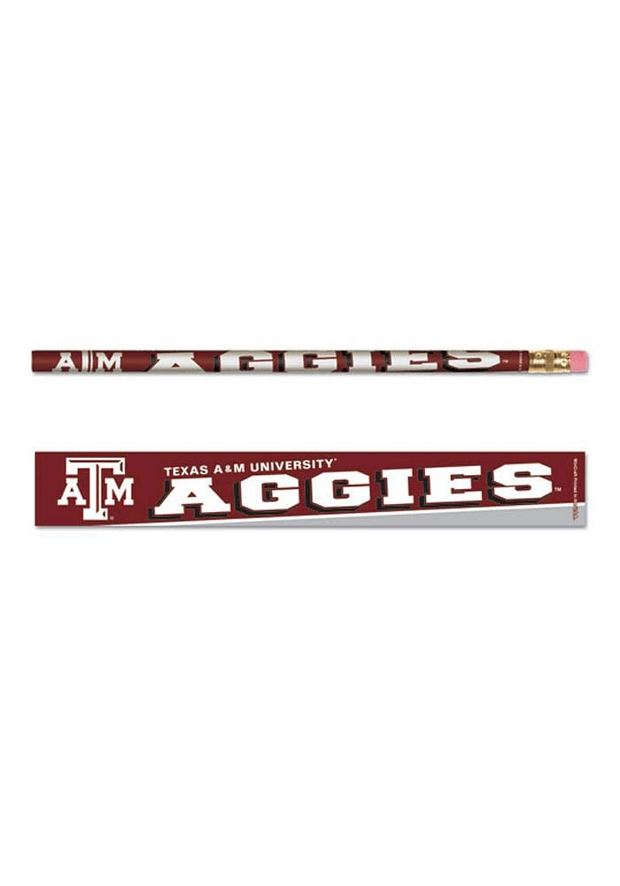 Texas A&M Aggies 6 Pack Pencil