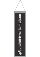 Chicago White Sox 8x32 Slogan Banner - Black
