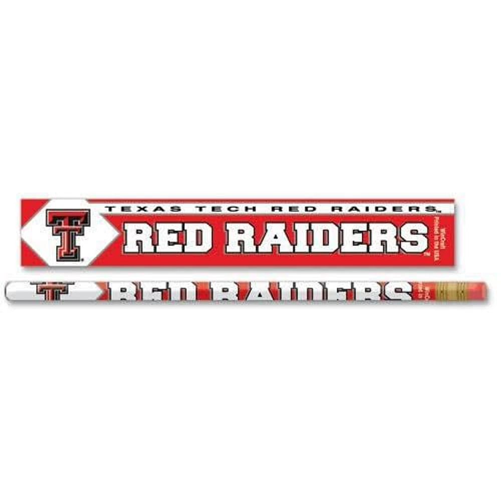 Texas Tech Red Raiders 6 Pack Pencil