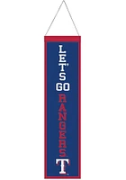Texas Rangers 8x32 Slogan Banner - Blue