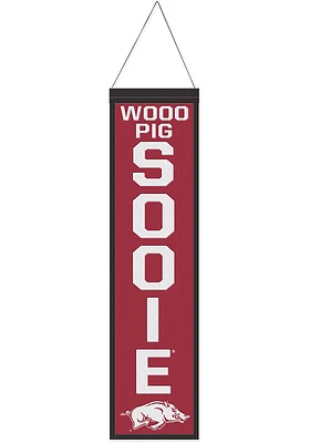 Arkansas Razorbacks 8x32 Slogan Banner - Red
