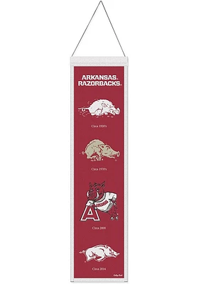 Arkansas Razorbacks 8x32 Evolution Banner - Red