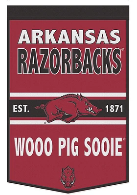 Arkansas Razorbacks 24x38 Slogan Banner - Red