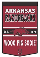 Arkansas Razorbacks 24x38 Slogan Banner - Red
