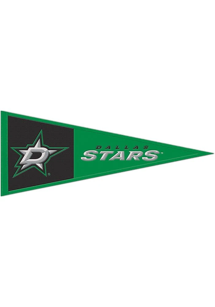 Dallas Stars 13x32 Primary Logo Pennant - Green
