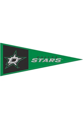 Dallas Stars 13x32 Primary Logo Pennant - Green