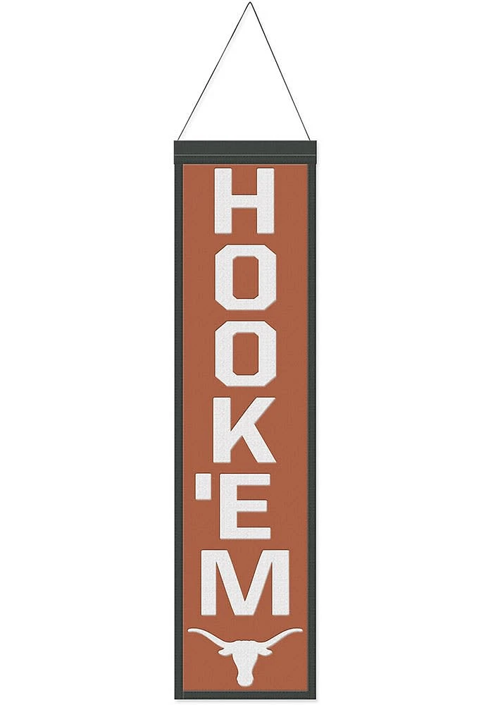 Texas Longhorns 8x32 Slogan Banner - Burnt Orange