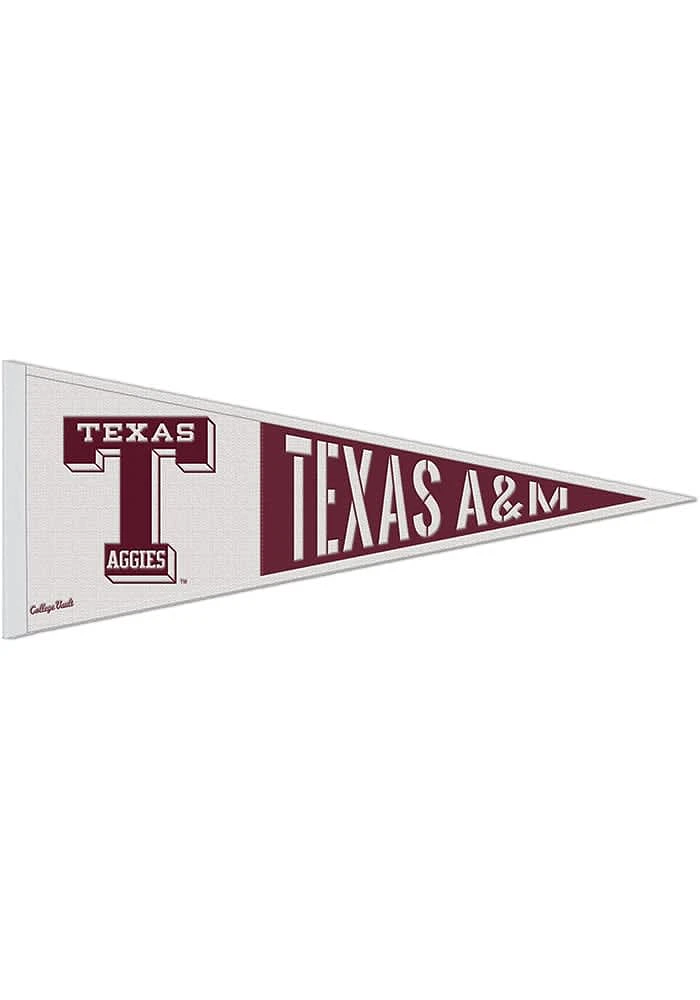Texas A&M Aggies 13x32 Vault Logo Pennant - Maroon