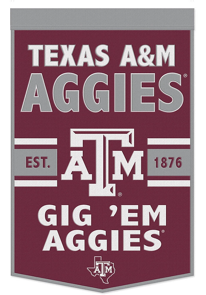 Texas A&M Aggies 24x38 Slogan Banner