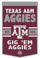 Texas A&M Aggies 24x38 Slogan Banner