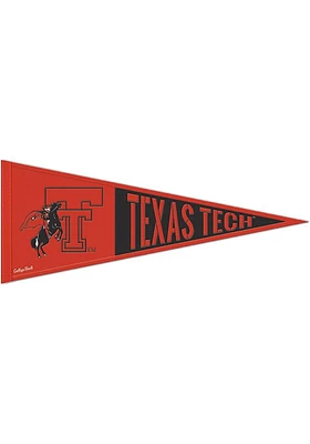 Texas Tech Red Raiders 13x32 Vault Logo Pennant - Black