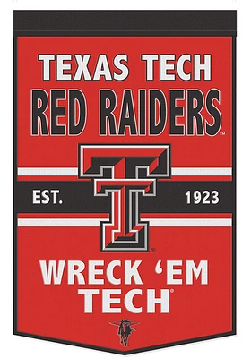 Texas Tech Red Raiders 24x38 Slogan Banner - Black