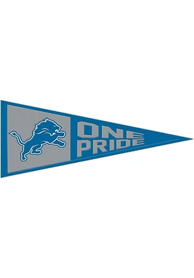 Detroit Lions 13x32 Slogan Pennant - Blue